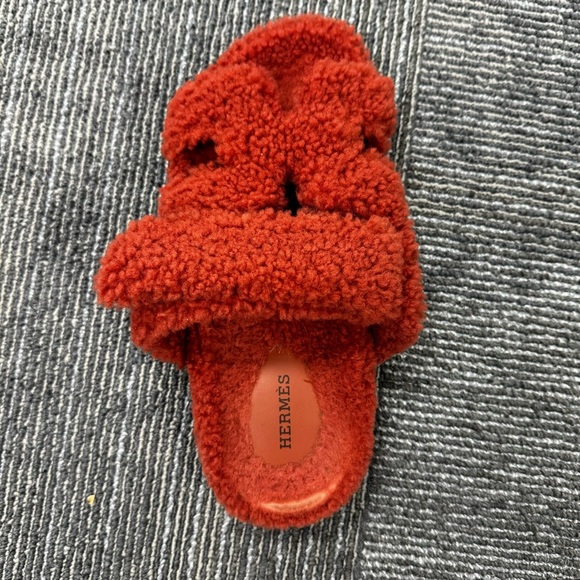 HERMES CHYPRE SANDALS TEDDY - Picture 10 of 11